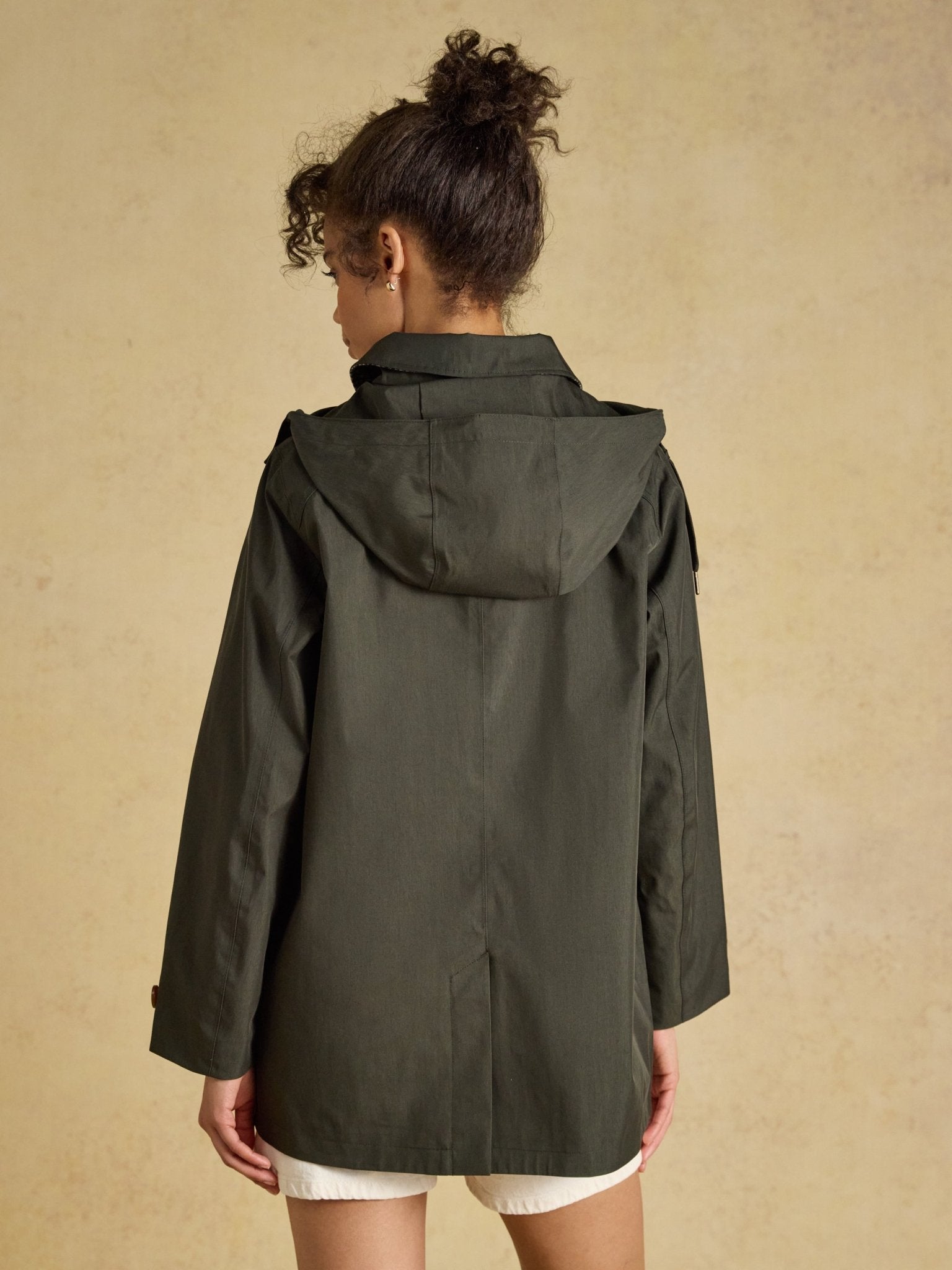 Young Ideas & Henmores -Rainmore Waterproof Coat -Khaki Green -8