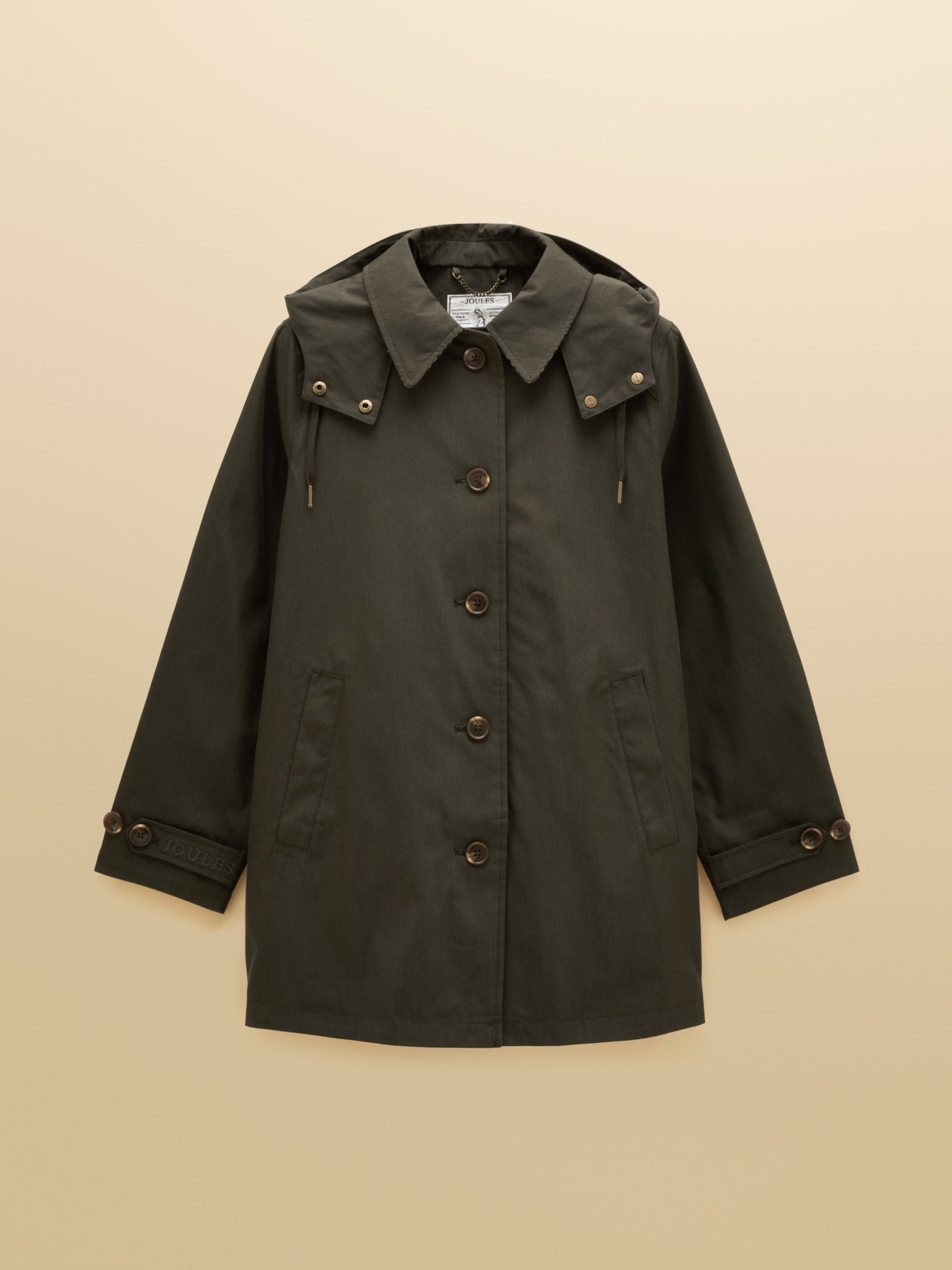 Young Ideas & Henmores -Rainmore Waterproof Coat -Khaki Green -8
