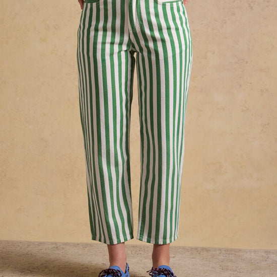 Young Ideas & Henmores - Relaxed Jean - Green Stripe - 8