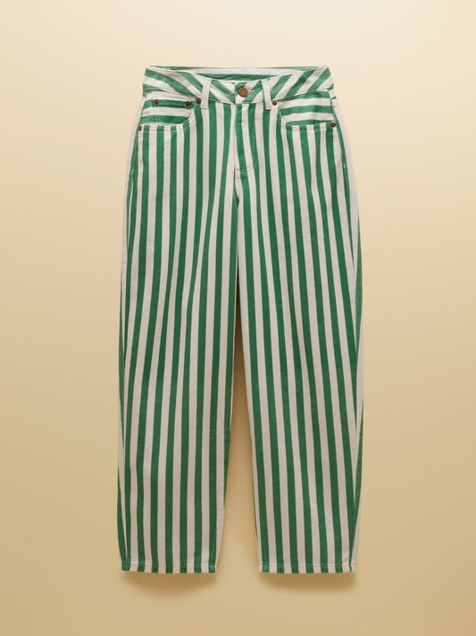 Young Ideas & Henmores - Relaxed Jean - Green Stripe - 8