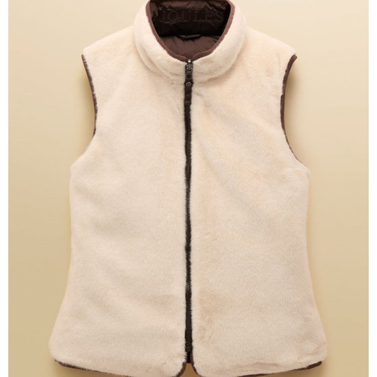 Young Ideas/Henmores - Reversible Fur Gilet - Brown/Cream - 8