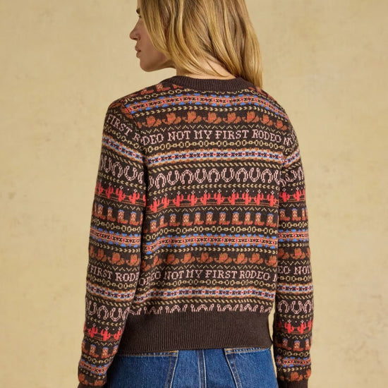 Young Ideas & Henmores -Rodeo Cardigan -Chocolate Brown -L