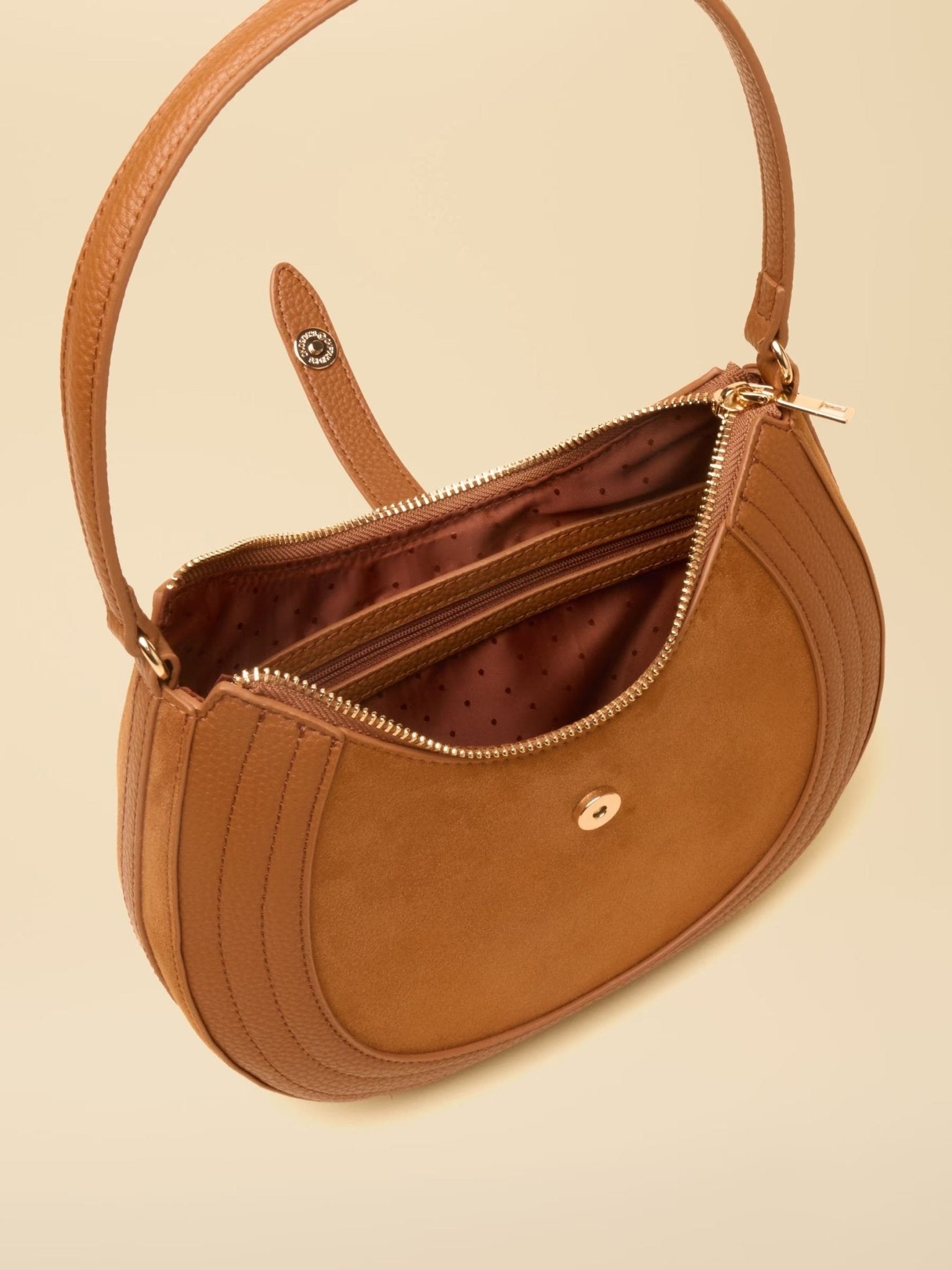 Young Ideas & Henmores -Saddle Bag -Tan Brown -OS