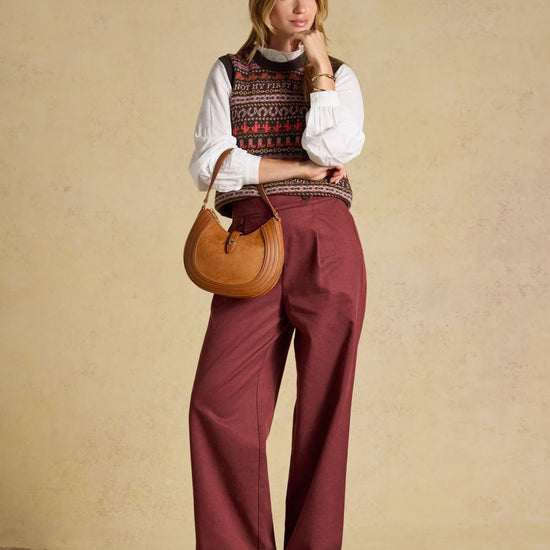 Young Ideas & Henmores -Saddle Bag -Tan Brown -OS