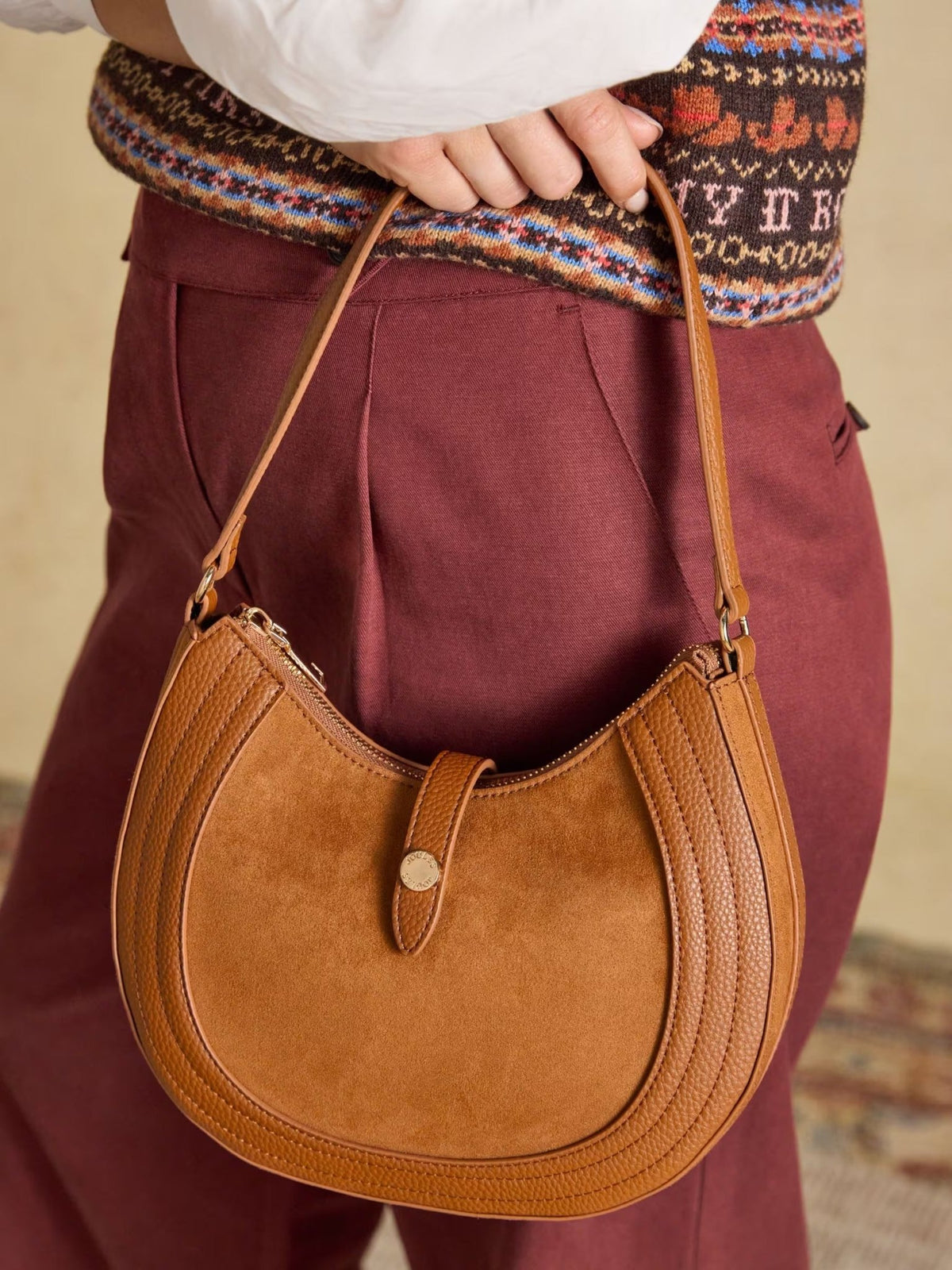 Young Ideas & Henmores -Saddle Bag -Tan Brown -OS
