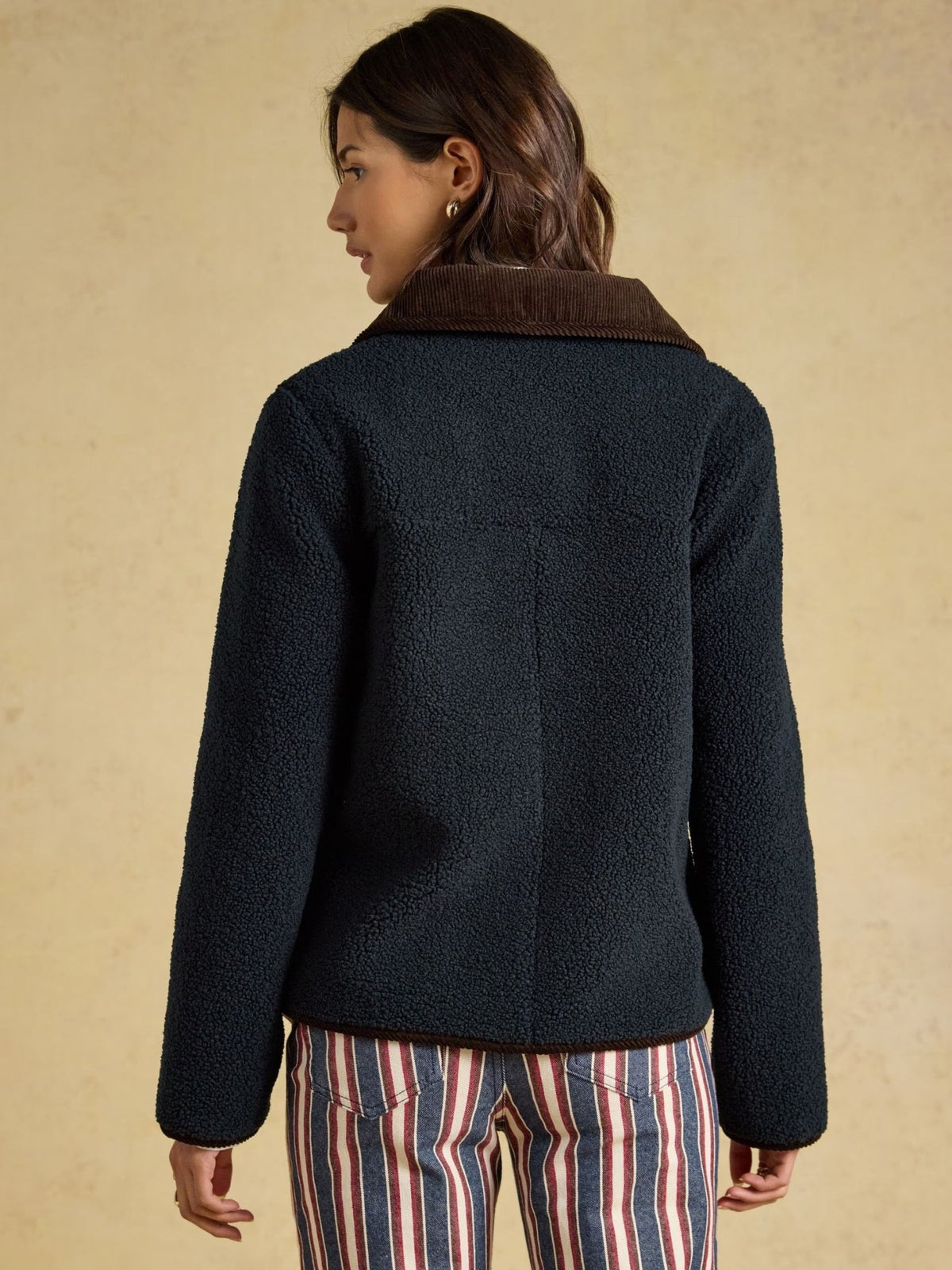 Young Ideas & Henmores -Sadie Short Fleece Jacket -Navy -8
