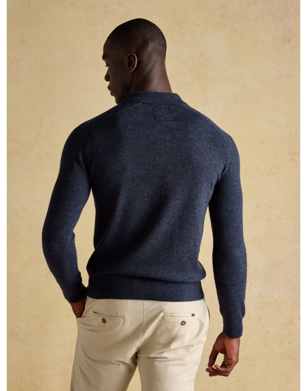 Young Ideas/Henmores - Sampson Knitted Polo - Navy - M