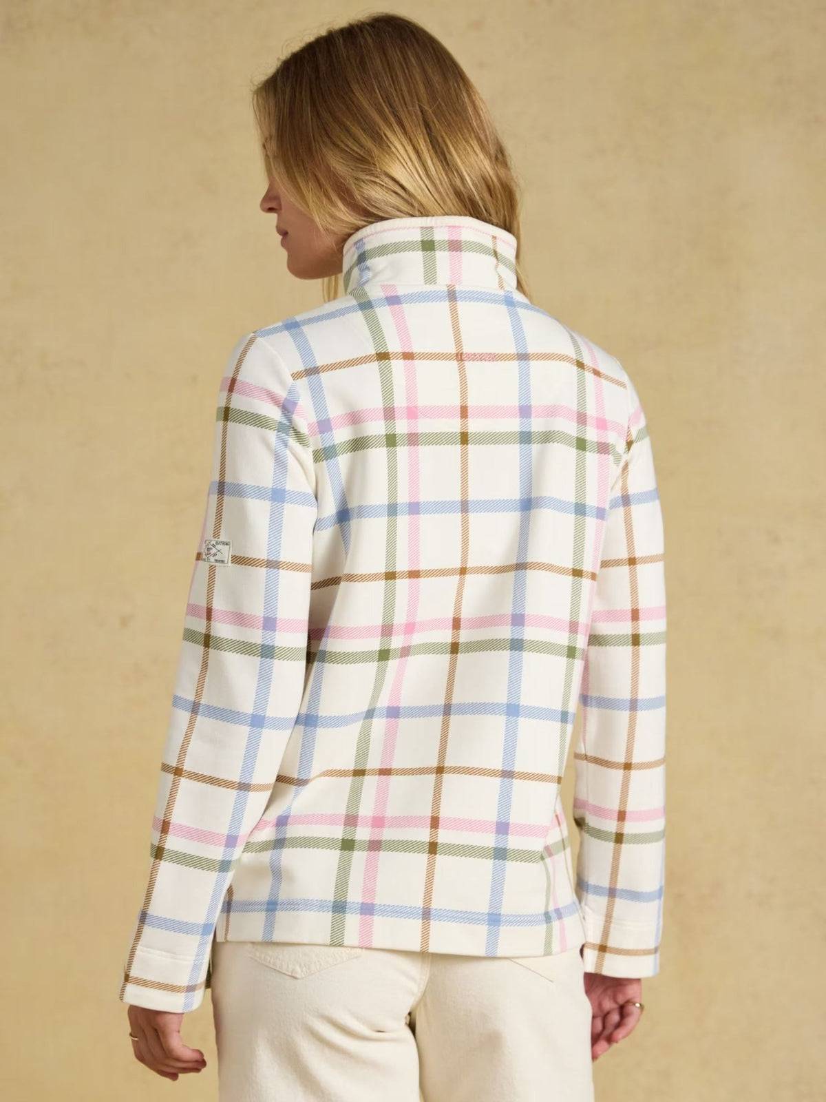 Young Ideas & Henmores -Saunton Check Sweat -Cream Check -8