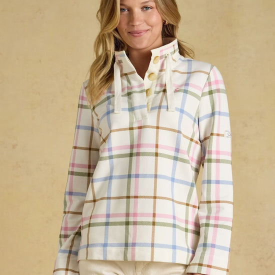 Young Ideas & Henmores -Saunton Check Sweat -Cream Check -8