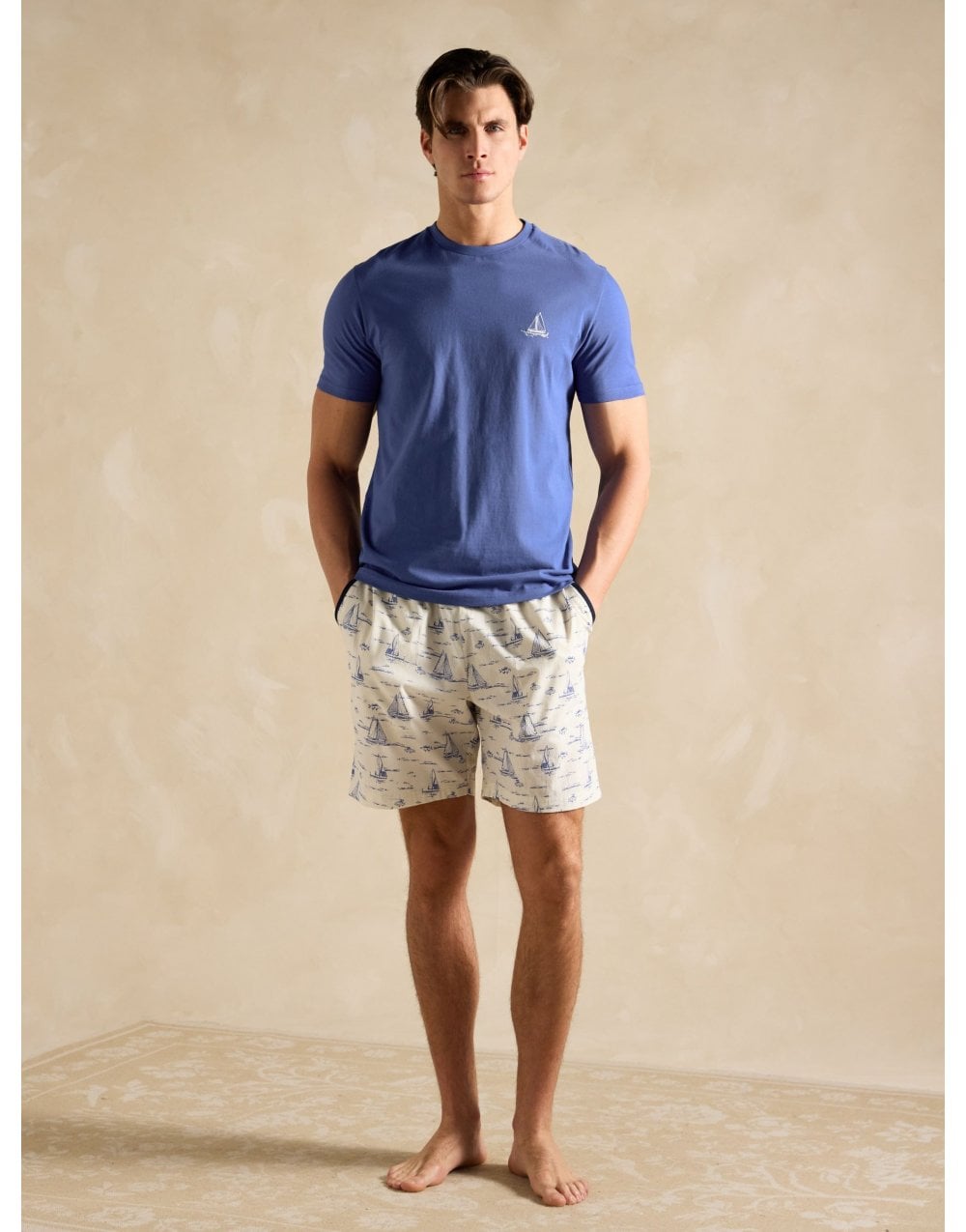 Young Ideas/Henmores - Short Nightwear Set - Blue - M