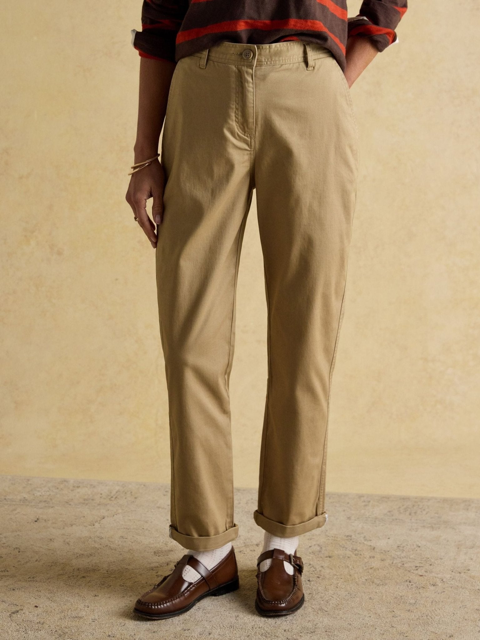 Young Ideas/Henmores - Slim Fit Chino - Cream - 8
