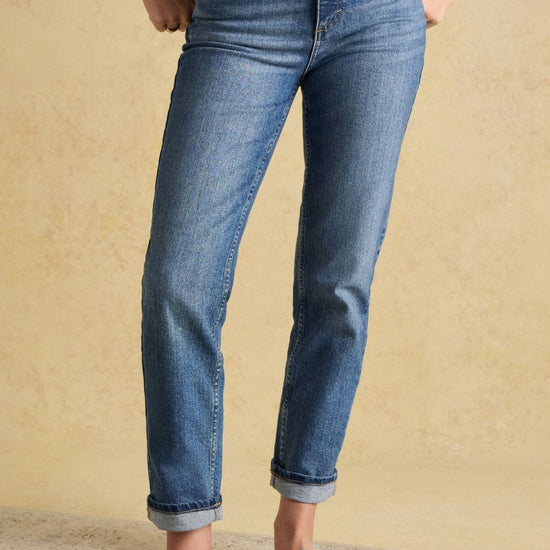 Young Ideas/Henmores - Slim Straight Jean - Mid Blue Denim - 8