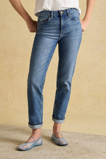 Young Ideas/Henmores - Slim Straight Jean - Mid Blue Denim - 8