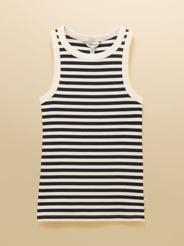 Young Ideas & Henmores - Sofia Jersey Tank Top - Navy Stripe - 8