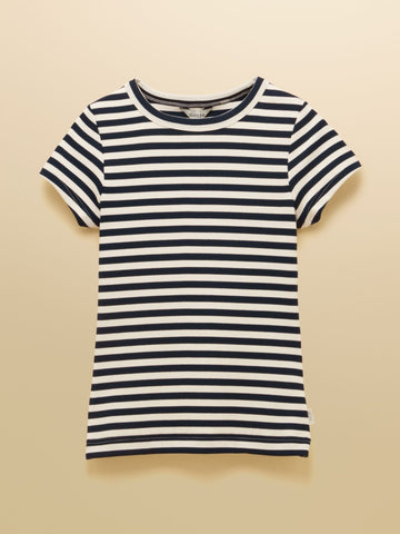 Young Ideas/Henmores - Sophie Short Sleeve T-Shirt - Navy Stripe - 8