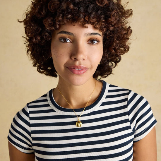 Young Ideas/Henmores - Sophie Short Sleeve T-Shirt - Navy Stripe - 8