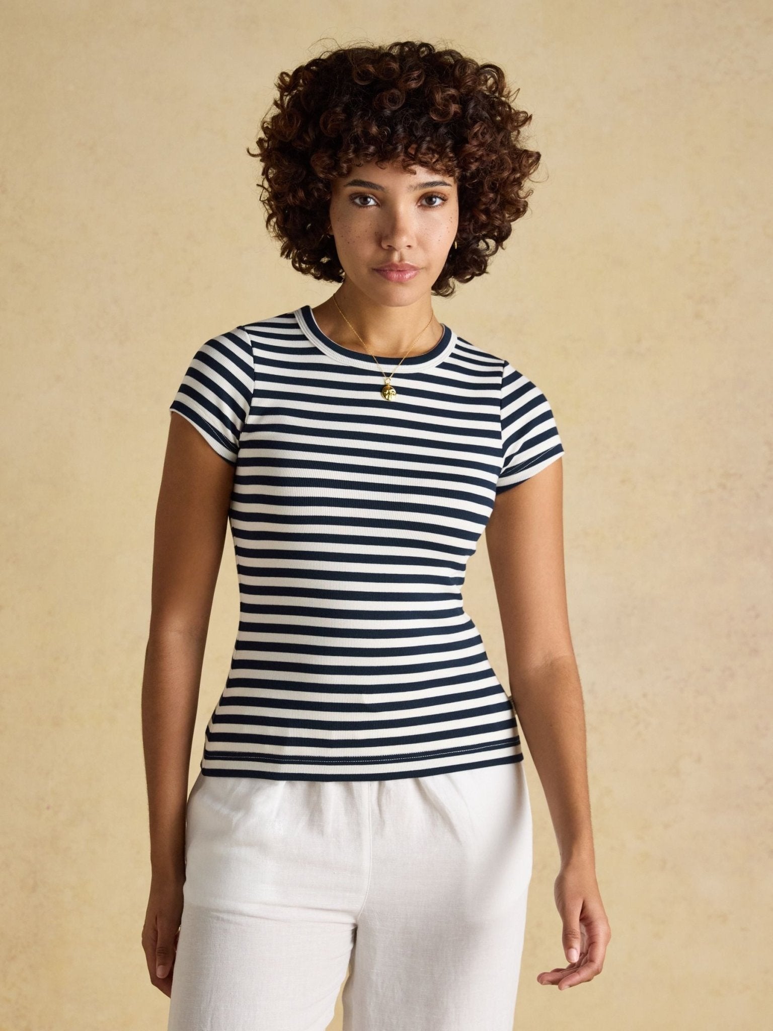 Young Ideas/Henmores - Sophie Short Sleeve T-Shirt - Navy Stripe - 8