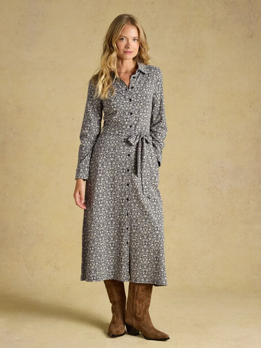 Young Ideas & Henmores -Theodora Dress -Navy -8