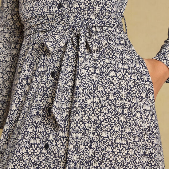 Young Ideas & Henmores -Theodora Dress -Navy -8