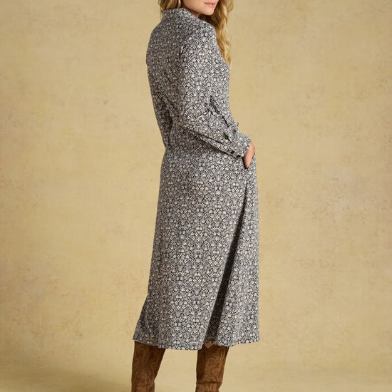 Young Ideas & Henmores -Theodora Dress -Navy -8