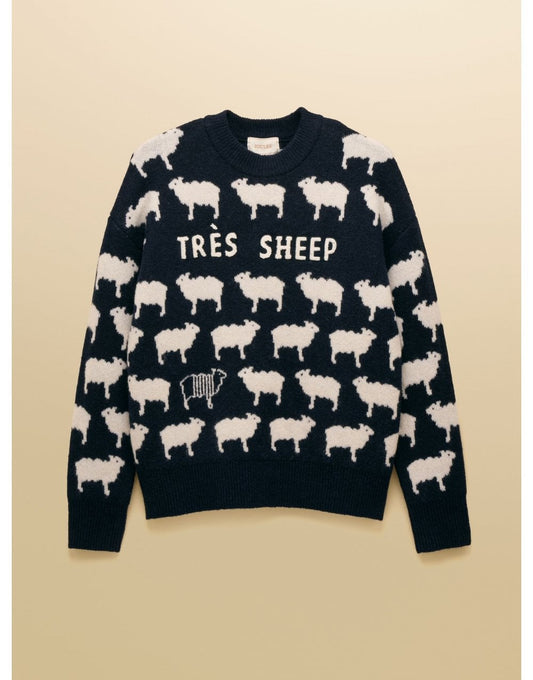 Young Ideas/Henmores - Tres Sheep Jumper - Navy - XS