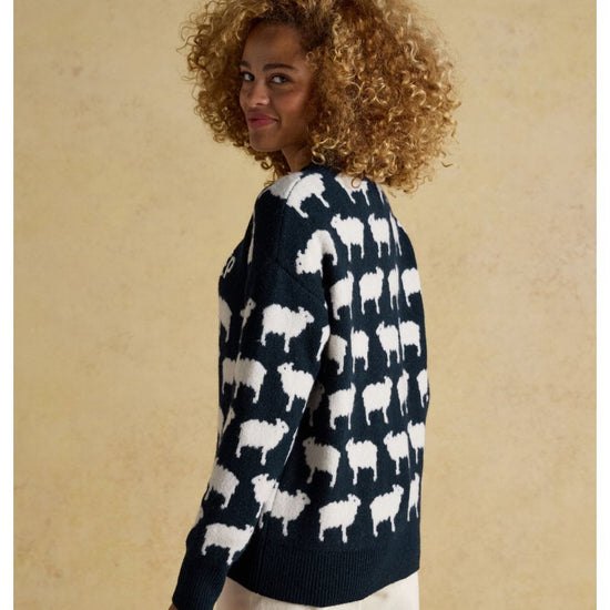 Young Ideas/Henmores - Tres Sheep Jumper - Navy - XS