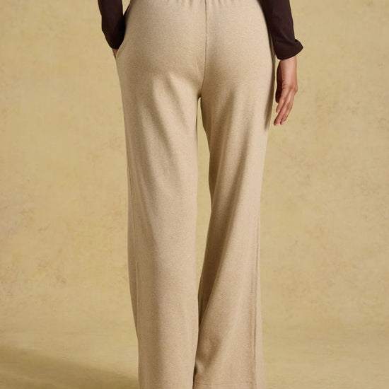 Young Ideas & Henmores -Warm Handle Rib Jogger -Oat Marl -8