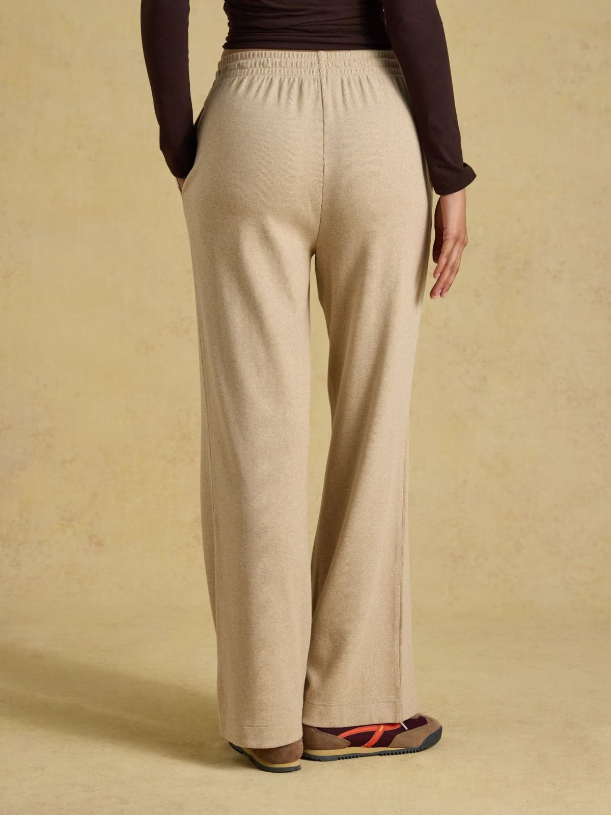 Young Ideas & Henmores -Warm Handle Rib Jogger -Oat Marl -8