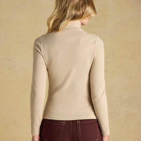 Young Ideas & Henmores -Warm Handle Rib Roll Neck -Oat Marl -8