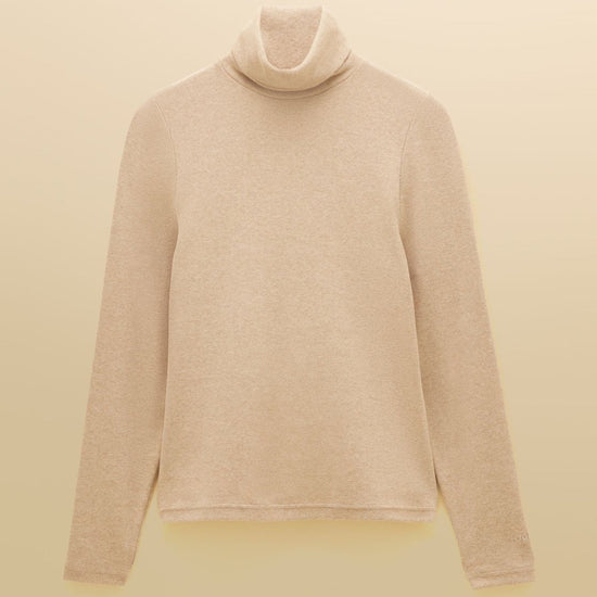 Young Ideas & Henmores -Warm Handle Rib Roll Neck -Oat Marl -8