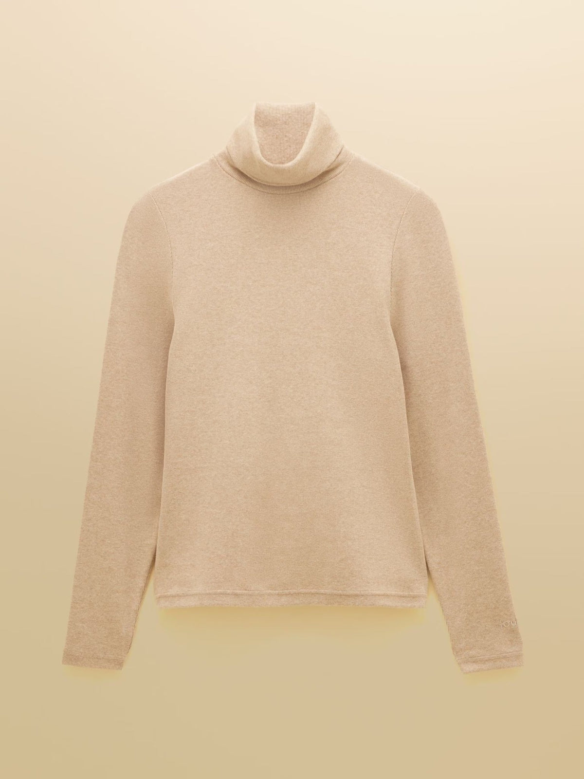 Young Ideas & Henmores -Warm Handle Rib Roll Neck -Oat Marl -8