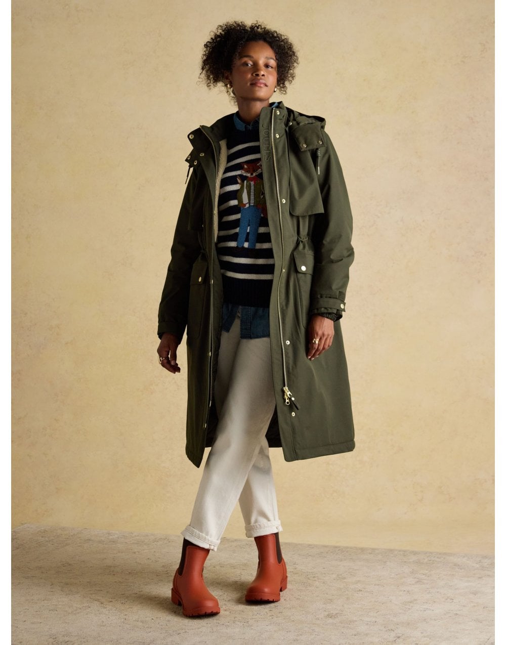 Young Ideas/Henmores - Warmwell Long Coat - Rosemary Green - 8