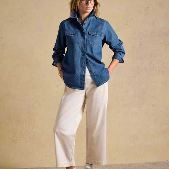 Young Ideas & Henmores - Wide Leg Chino - Cream - 8