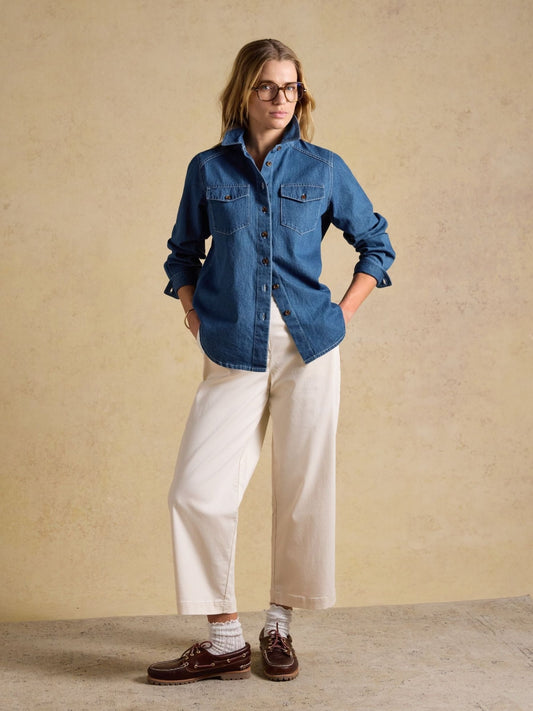 Young Ideas & Henmores - Wide Leg Chino - Cream - 8