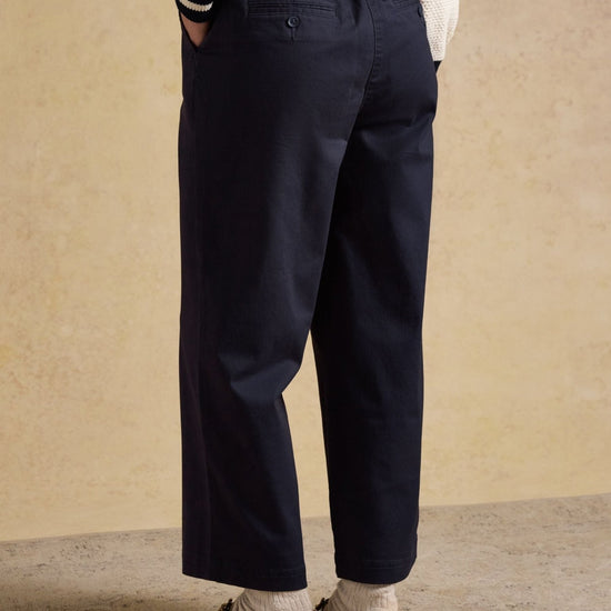 Young Ideas & Henmores - Wide Leg Chino - Navy - 8