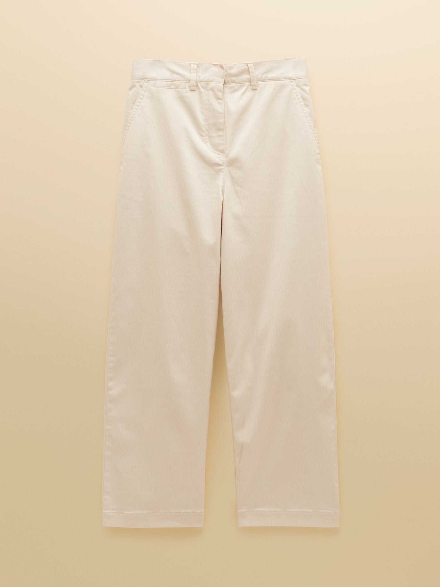Young Ideas & Henmores - Wide Leg Chino - Cream - 8