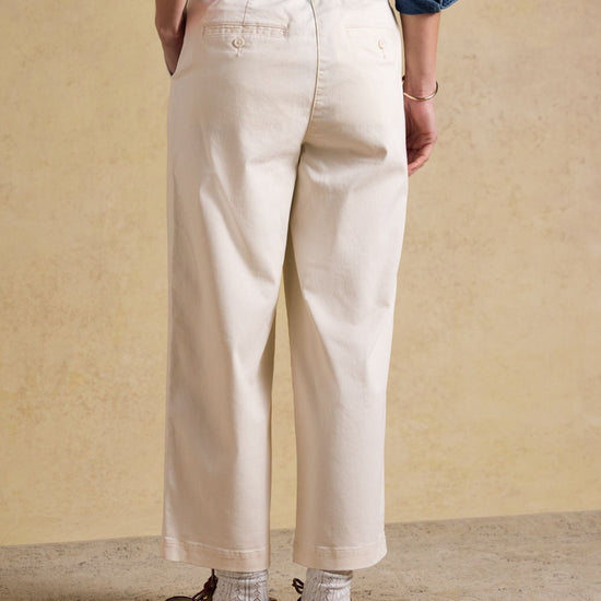 Young Ideas & Henmores - Wide Leg Chino - Cream - 8