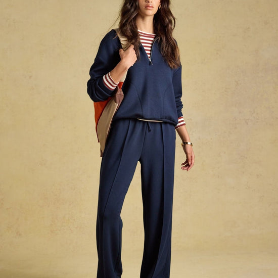 Young Ideas & Henmores -Wide Leg Jogger -Navy -8
