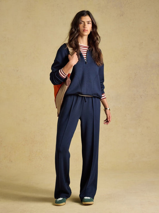 Young Ideas & Henmores -Wide Leg Jogger -Navy -8