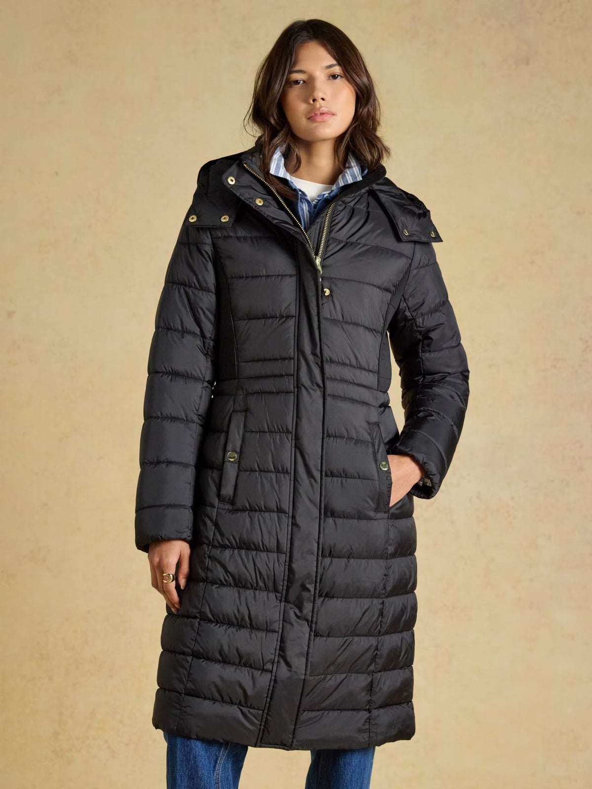 Young Ideas & Henmores -Windborough Longline Coat -Black -8