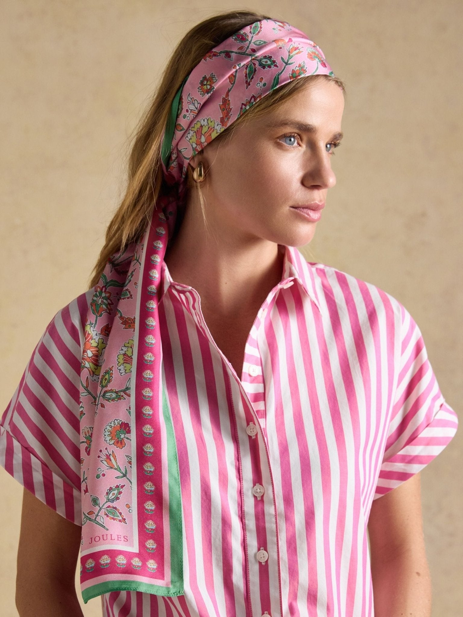 Young Ideas & Henmores - Windsor Scarf - pink - OS