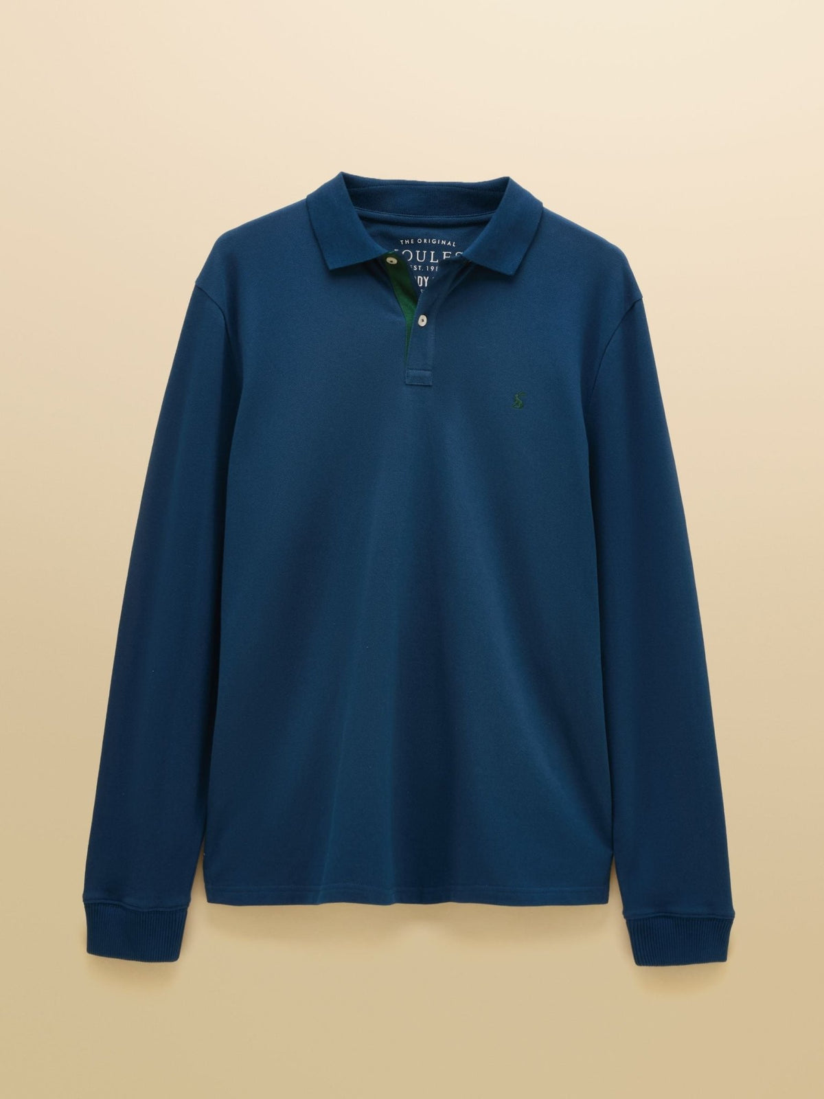 Young Ideas & Henmores -Woody Long Sleeve Polo -Blue -M