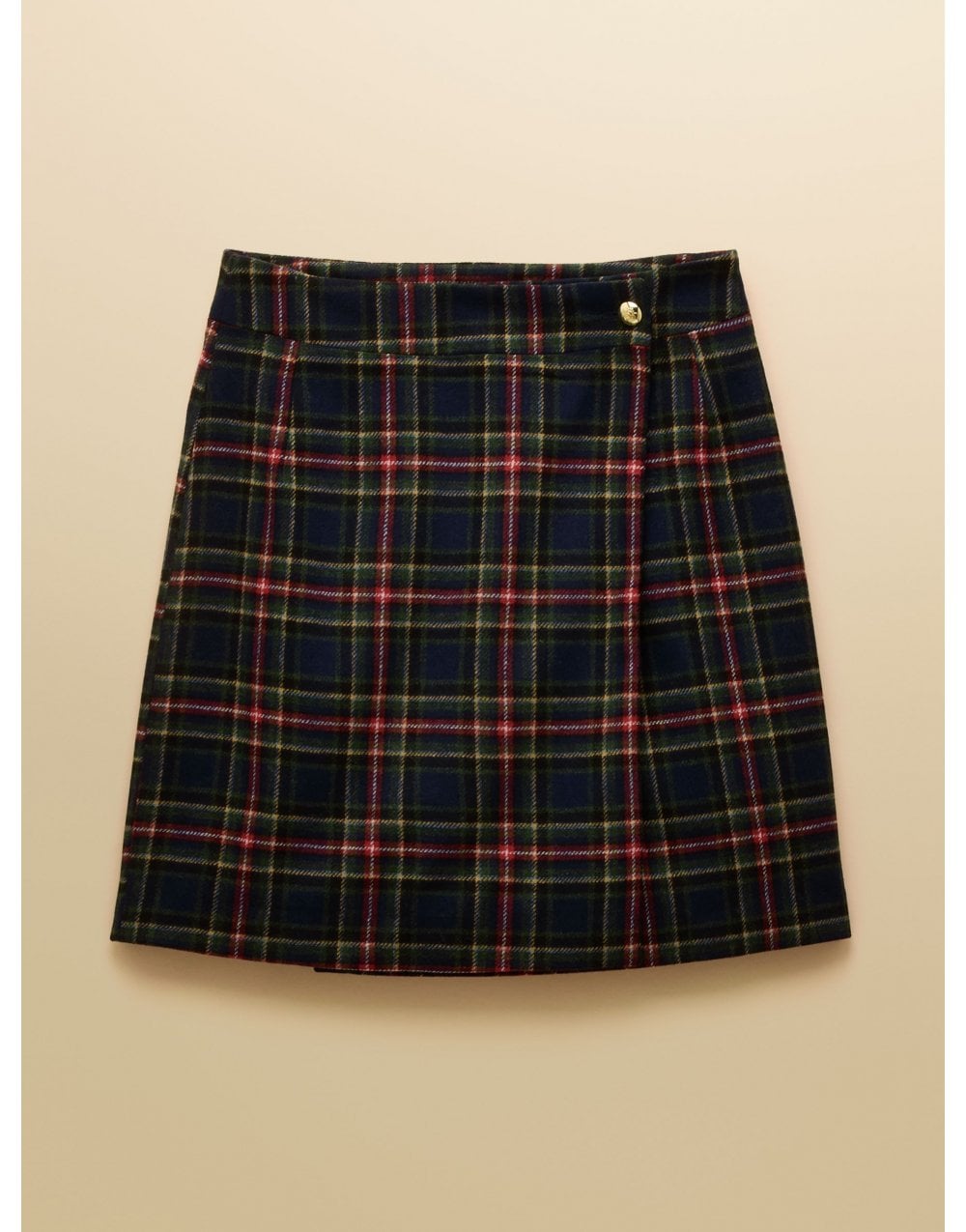 Young Ideas/Henmores - Wrenley Check Skirt - Navy - 8