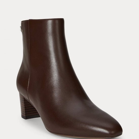 Young Ideas/Henmores - Demi Leather Heeled Ankle Boots - Black - 4