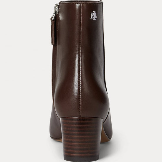 Young Ideas/Henmores - Demi Leather Heeled Ankle Boots - Black - 4