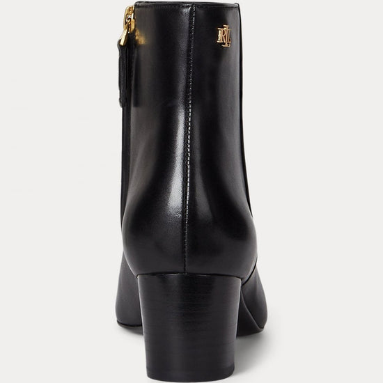 Young Ideas/Henmores - Demi Leather Heeled Ankle Boots - Black - 4