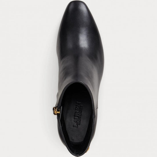 Young Ideas/Henmores - Demi Leather Heeled Ankle Boots - Black - 4