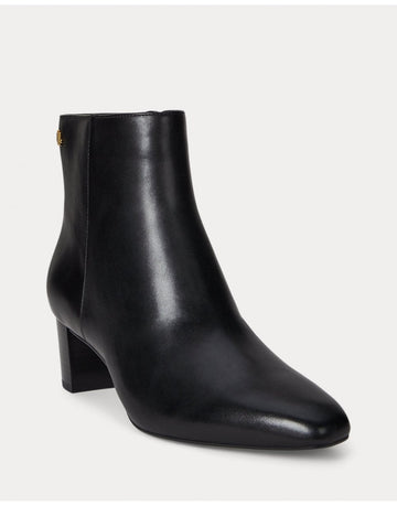 Young Ideas/Henmores - Demi Leather Heeled Ankle Boots - Black - 4
