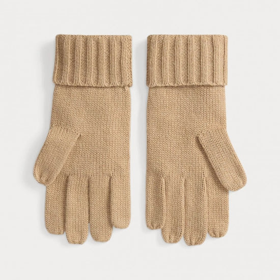 Young Ideas/Henmores - Embroidered Wool Gloves - Birch Tan - OS