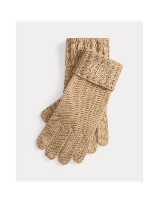 Young Ideas/Henmores - Embroidered Wool Gloves - Birch Tan - OS